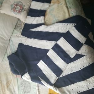 Navy and white sweater never worn